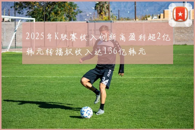 2025年K联赛收入创新高盈利超2亿韩元转播权收入达136亿韩元
